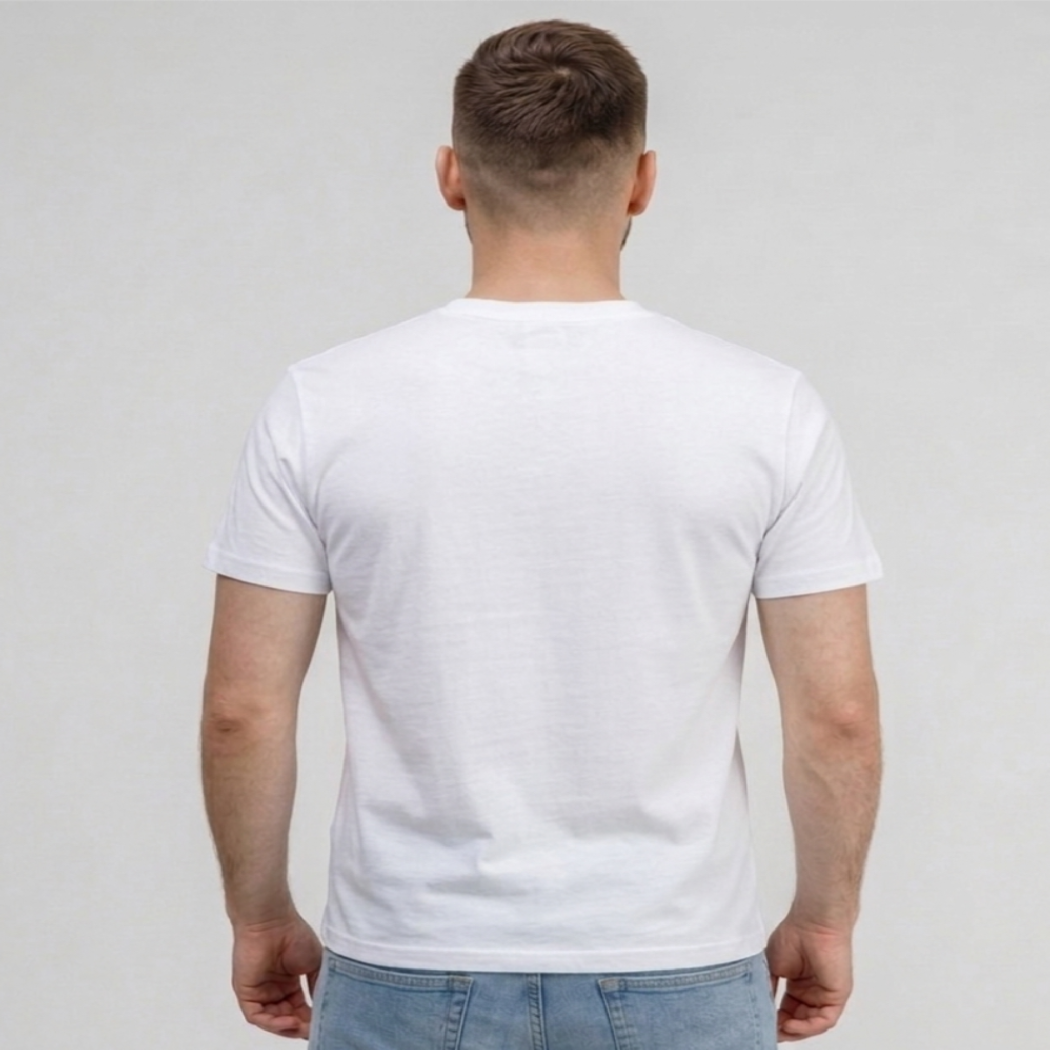 Men’s Regular Fit (Parasola) T-Shirt Short Sleeve (White)