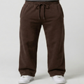 Men’s Sweetpants(Melton) Wide-leg (Brown)