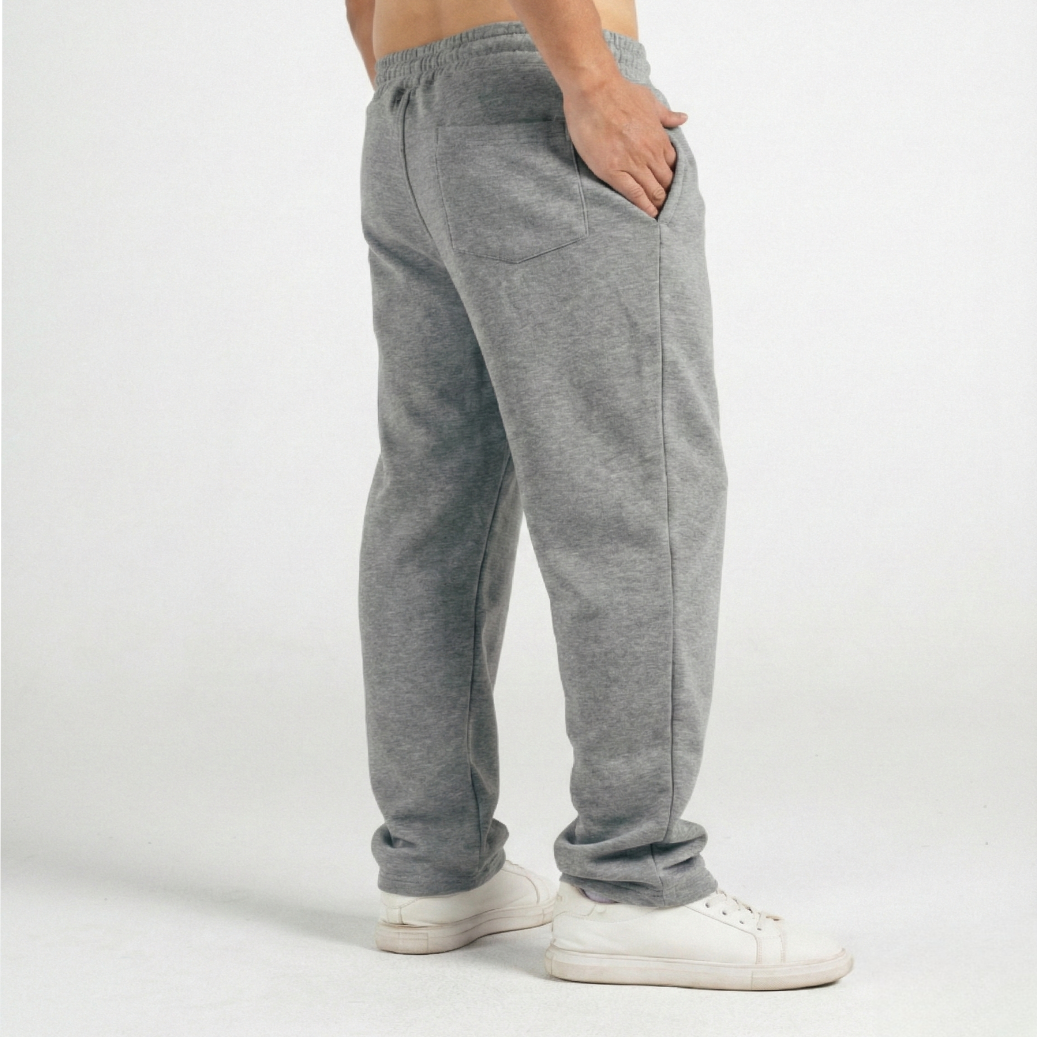 Men’s Sweetpants(Melton) Straight-leg (Heather Gray)
