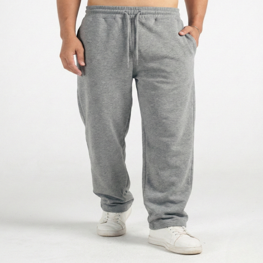Men’s Sweetpants(Melton) Straight-leg (Heather Gray)