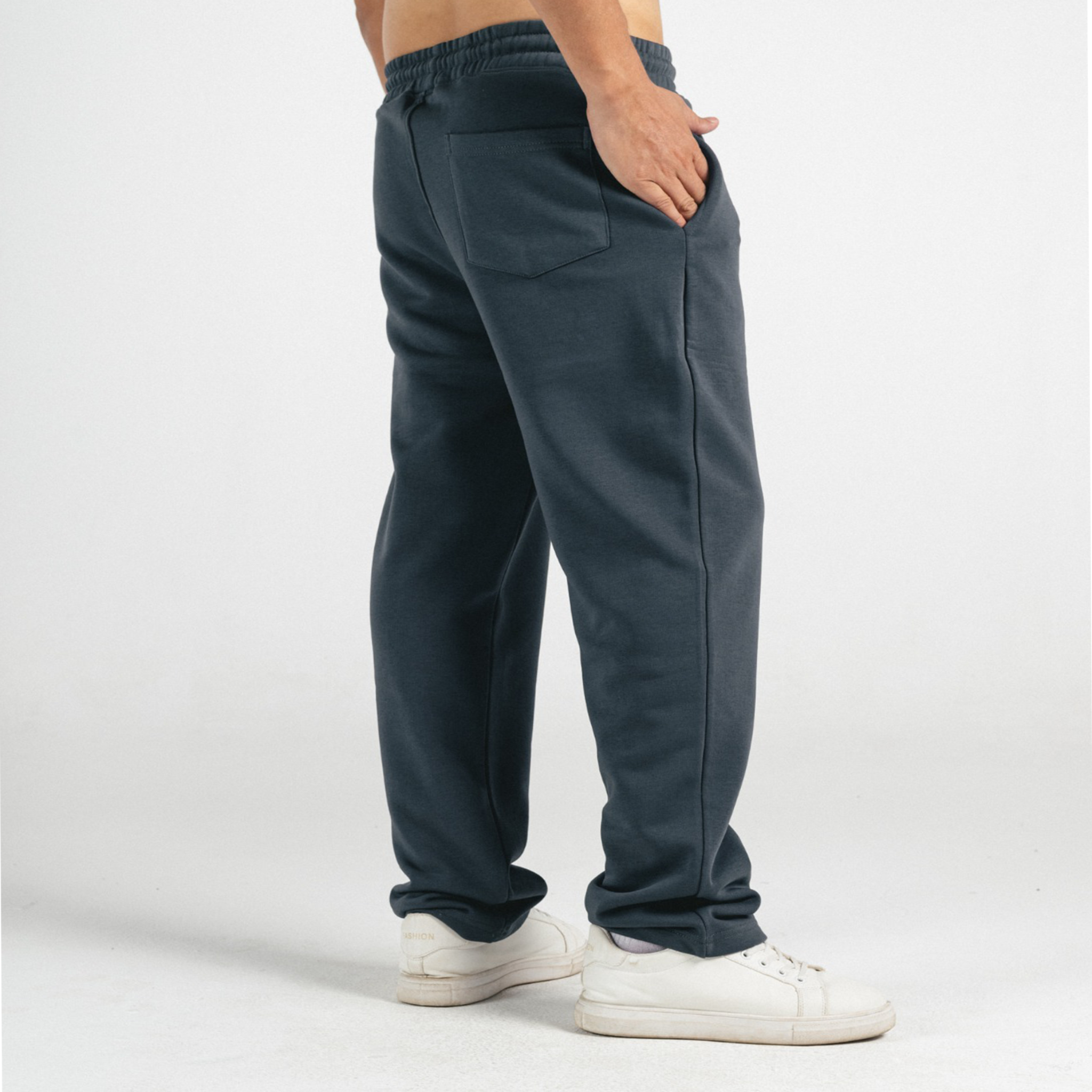 Men’s Sweetpants(Melton) Straight-leg (Gray)