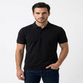 Men’s Regular Fit (Polo) T-Shirt Short Sleeve (Black)