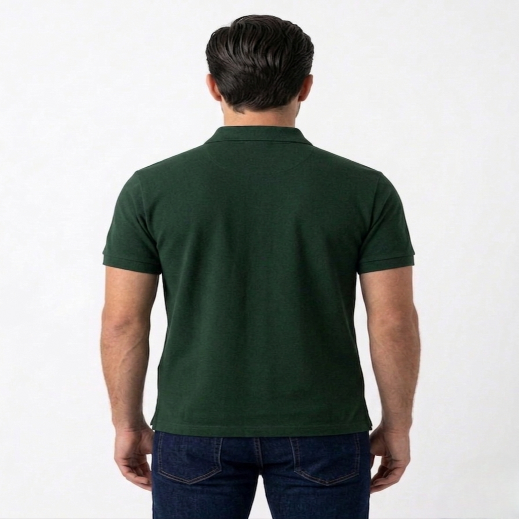 Men’s Regular Fit (Polo) T-Shirt Short Sleeve (Darkgreen)