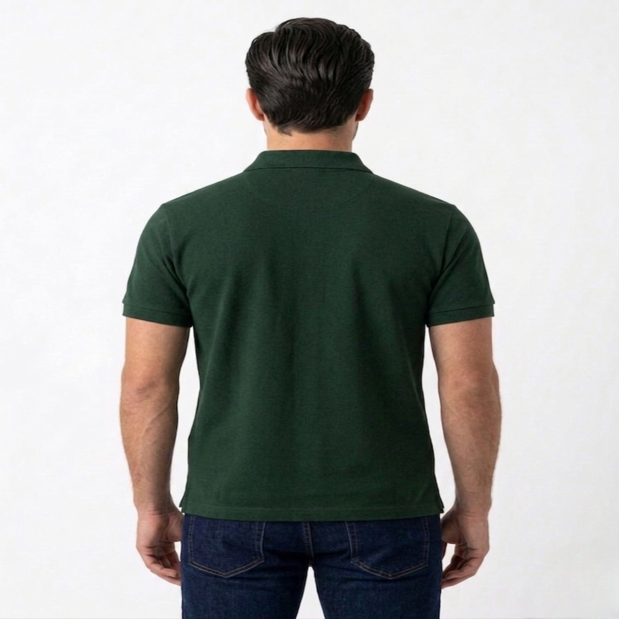 Men’s Regular Fit (Polo) T-Shirt Short Sleeve (Darkgreen)