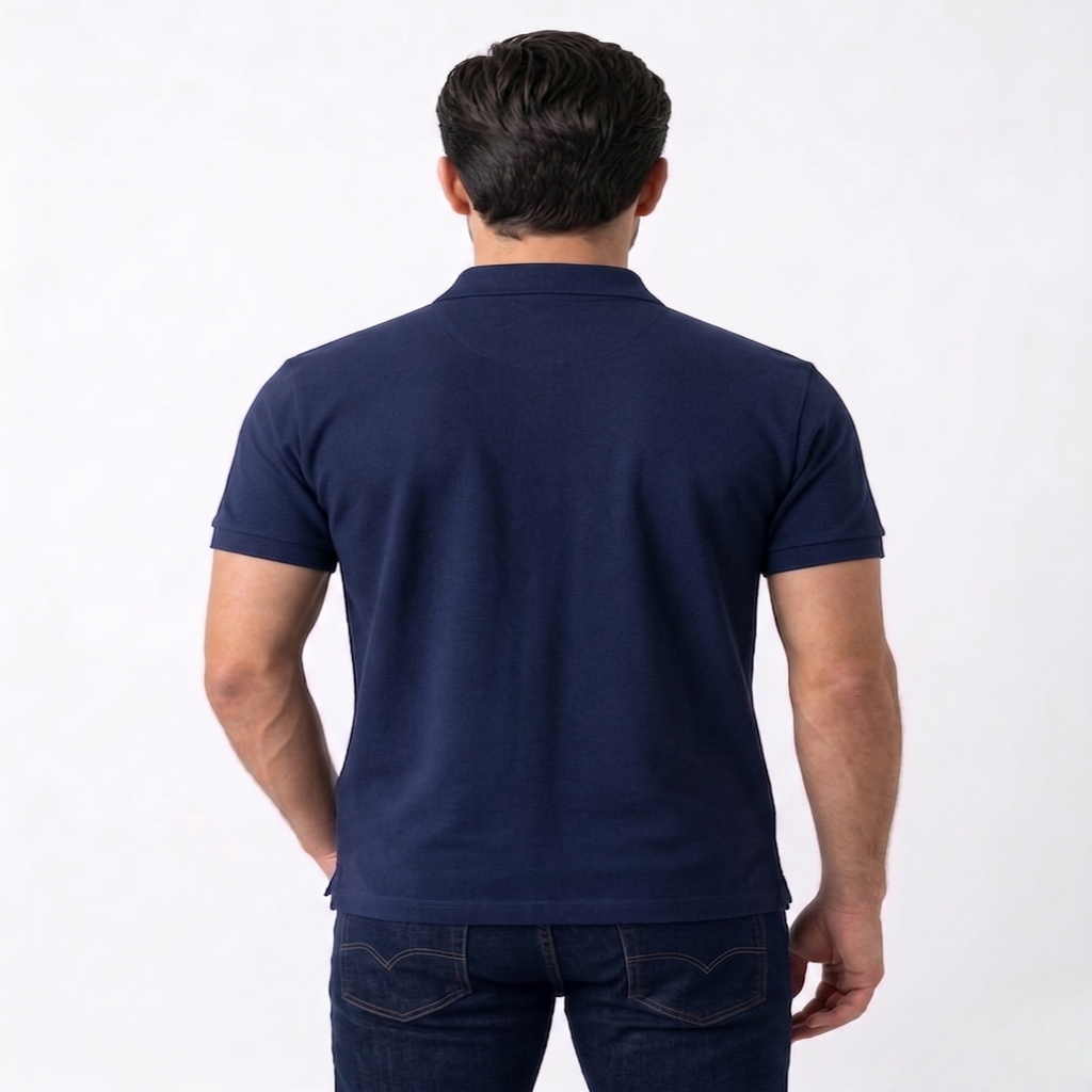 Men’s Regular Fit (Polo) T-Shirt Short Sleeve (Navy blue)