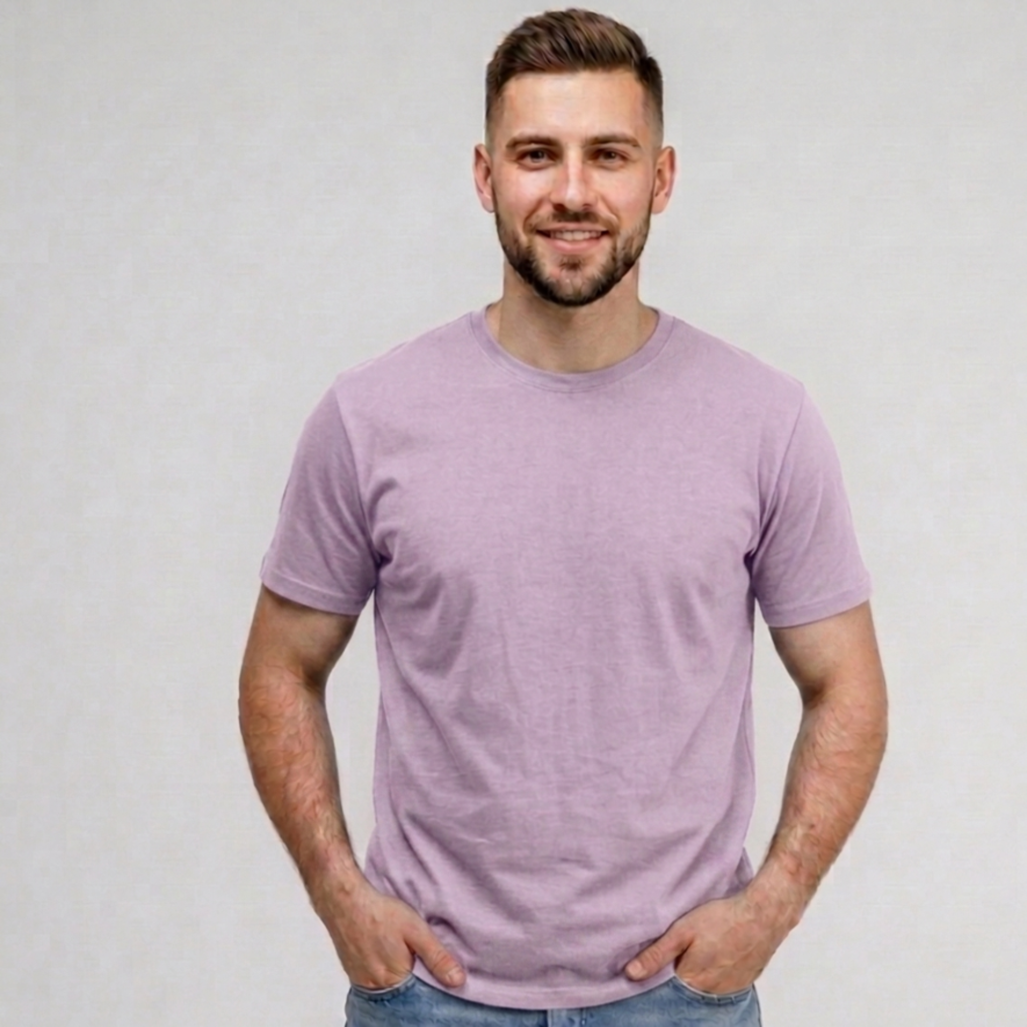 Men’s Regular Fit (Parasola) T-Shirt Short Sleeve (Mauve)