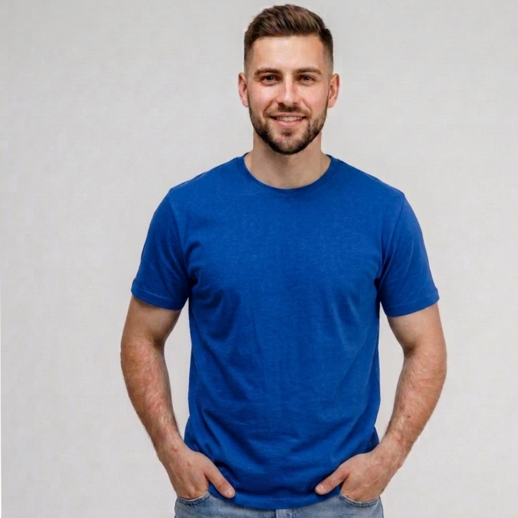Men’s Regular Fit (Parasola) T-Shirt Short Sleeve (Royal Blue)